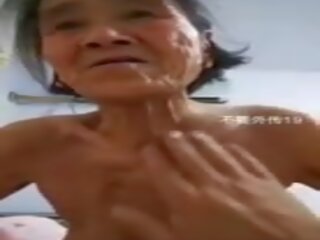 Chińskie babcia: chińskie przenośny brudne wideo mov 7b