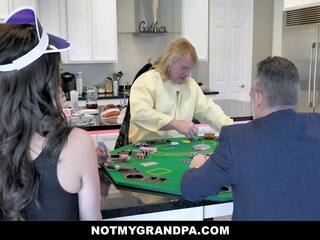 Tempting Teen With Big Eyes Fucked Hard immediately following Cheating At Poker
