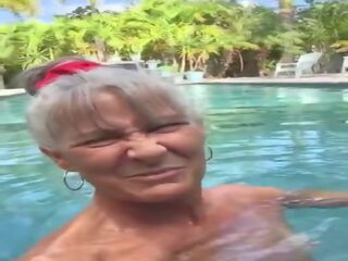 Pervert Granny Leilani in the Pool, Free porn 69 | xHamster