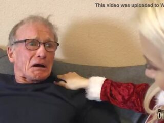 70 year old man fucks 18 year old lover she swallows all his cum