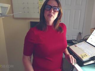 A inviting grown MILF gets a Visit to Her Office from a friend in it but He Finds that His Coworker is a Nymphomanic Nora 2